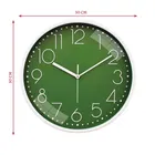 Khatu Craft Circle Clock Plain Green 30x30cm