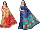 Khadi Silk Printed Saree for Women 