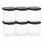 Plastic Grocery Container 550 ml - Black 