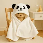 Brandon Baby Hood Towel Panda White 80x80 cm