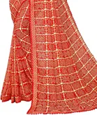 Kanooda Prints Fancy Women Georgette Printed Bandhani Saree 