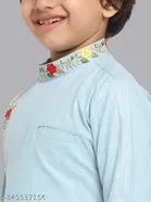 Cotton Blend Kurta with Pyjama for Boys 