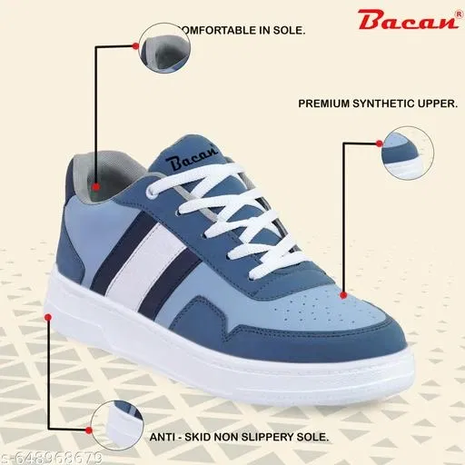 Casual Sneakers for Men (Blue, IND-6)