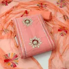 Chanderi Cotton Unstitched Dress Material for Women 