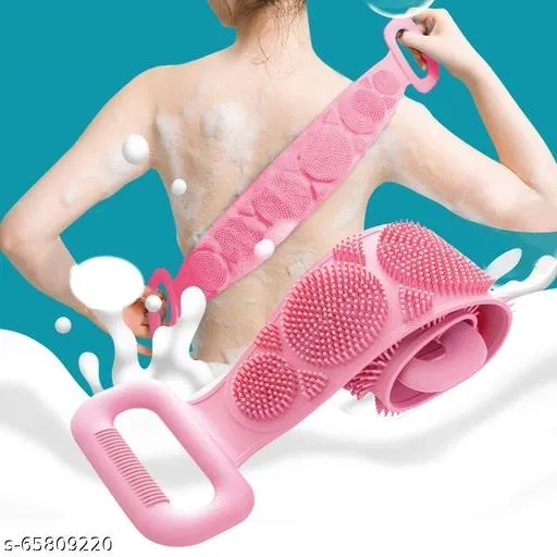 Rubber Body Bath Scrubber (Pink)