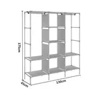 8 Layer Metal Multipurpose Wardrobe Organiser with Maroon zip cover [DIY] Do-It-Yourself
