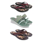 Heels with 2 Pairs Flats for Women 