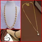 Combo of Alloy Pendant with Chain & 1 Pair Anklets for Women 