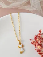 Gold Plated Chain & Pendant for Women & Girls 