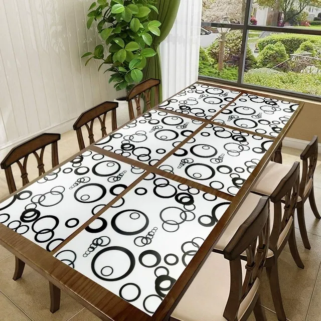 PVC Printed Dining Table Placemats (Multicolor, 30x45 cm) (Pack of 6)