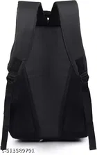Polyester Backpack for Men & Women, Black