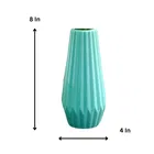 Akaar Decor plastic Sea Green & Pink vase 8inch Pack of 2