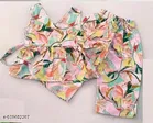 Rayon Slub Printed Clothing Set for Girls, Multicolour, Pack of 1 