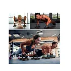 AJRO DEAL PUSH UP BAR-BLUE Portable, Strength Training Made Easy 