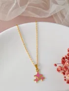 Gold Plated Chain & Pendant for Women & Girls 