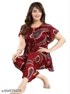 Satin Nightsuit for Women 