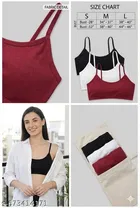 Cotton Bandeau Bra for Women, Pack of 3 