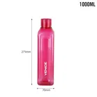 CELLO Venice Plastic Water Bottle Unbreakable and Hygienic 1 Litre, Pink