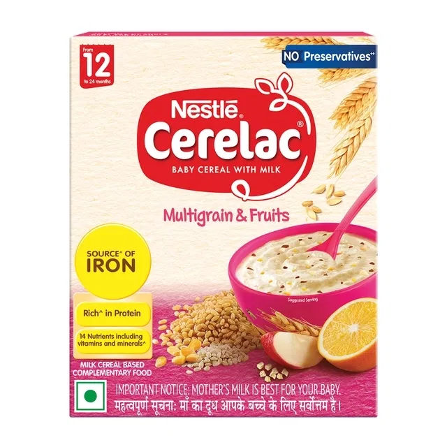 नेस्ले सेरेलैक मल्टीग्रेन & फ्रूट्स (12 से 24 महीने) - 300 g