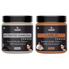 Natural Activated Charcoal & Garlic Powder for Skin & Hair 