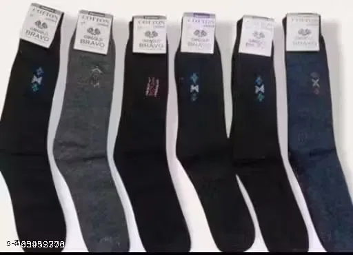 Cotton Blend Printed Shocks for Men, Multicolor, Pack of 6
