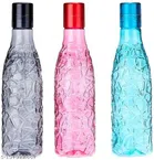 Plastic Water Bottles (Multicolor, 1000 ml) (Pack of 3)