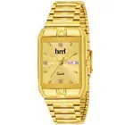 Stainless Steel Strap Analog Watch for Men (Gold)