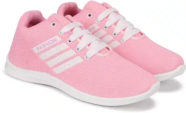 Bersache Sports Shoes for Women (Pink, 6)