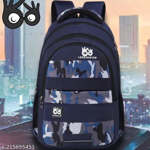Polyester Backpack for Men & Women, Blue