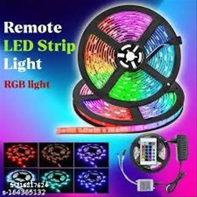 Remote Control LED Strip Lights (Multicolor, 5 m)