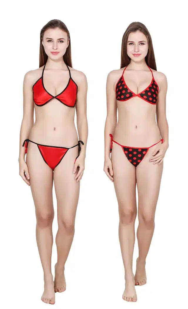 Bra and Panty Set for Women (Set of 2, Multicolour)