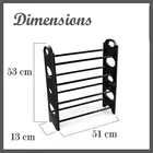 Plastic 4 Layer Shoe Rack 