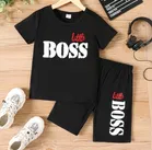 Hosriey Clothing Set for Kids (Black, 12-18 Months)