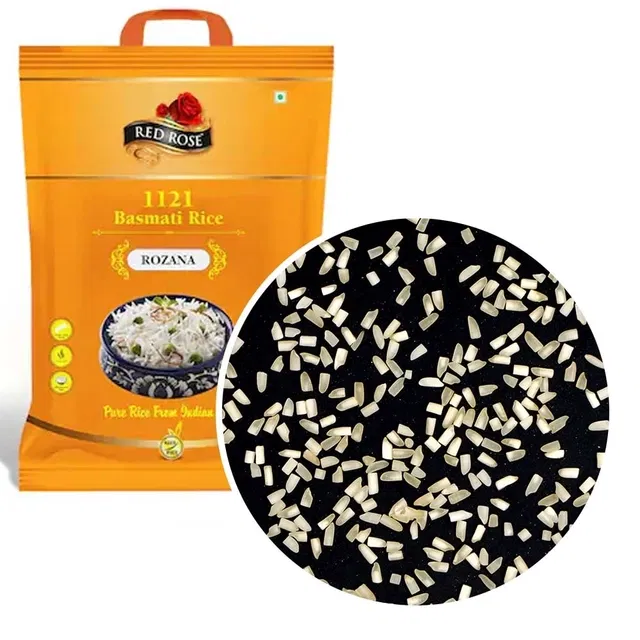रेड रोज 1121 रोज़ाना बासमती राइस (मिनी दुबार) (ब्रोकन टुकड़ा) 10 Kg