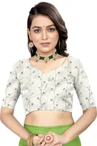 Georgette Solid Saree for Women 