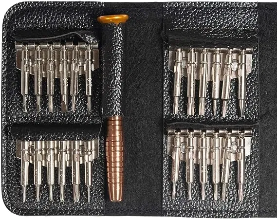 Stainless Steel 25 in 1 Screwdriver Tool Kit (Multicolor, Set of 1)