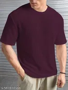 Cotton Blend T-shirt for Men, Purple 