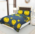 Glace Cotton Printed Double Bedsheet with 2 Pillow Covers 