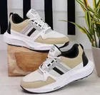 Sports Shoes for Men, White & Biege 