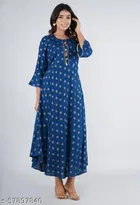 Rayon Printed Kurti for Women 