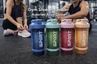 Protein Shaker Bottle for Protein Mixes Leak-proof BPA Free 3-Layer Protein Shaker with Supplement Pill Storage Container 800 ML 