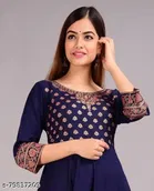 Anarkali Rayon Printed Kurti for Women 