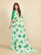 Georgette Printed Saree for Women 