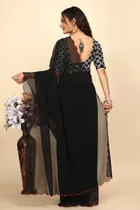 Georgette Woven Design Saree for Women 