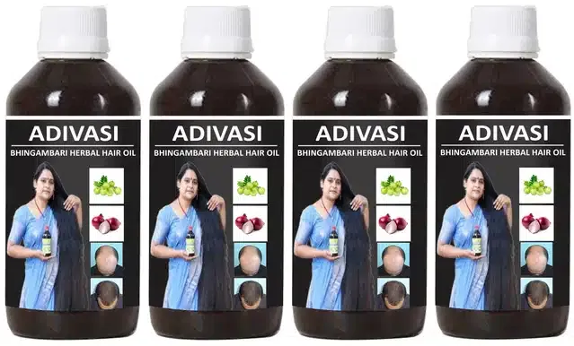 Aadivasi Herbal Hair Oil (50 ml, Pack of 4)