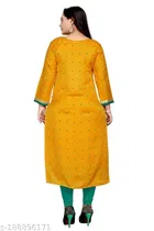 Banarasi Silk Printed Kurti for Women 