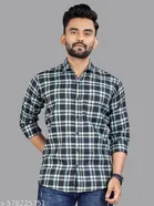 Polycotton Checked Shirts for Men, Multicolor 