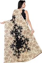 Georgette Printed Saree for Women 