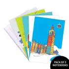 VPS 112 Pages 4 Line Notebooks 18x24, Pack of 5