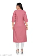 Embroidered Botanical Knee Length Kurti for Women 
